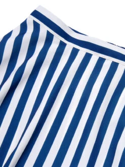 Blue 1940s Stripe Buttoned A-Line Skirt 14 Blue 1940s Stripe Buttoned A-Line Skirt -Women's Fashion Sales SCHL004005 4