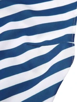 [Pre-Sale] Blue 1940s Symmetrical Stripe V-Neck Halter Romper -Women's Fashion Sales SCHL004006 5 a370f68f 1385 4926 8ac3 11692d11bef8