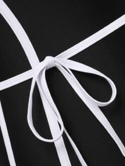 [Pre-Sale] Red 1960s Lined Sling One-Piece Swimsuit -Women's Fashion Sales SCHL004030 4