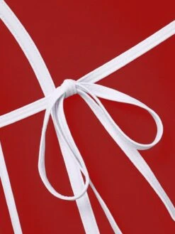 [Pre-Sale] Red 1960s Lined Sling One-Piece Swimsuit -Women's Fashion Sales SCHL004030 8