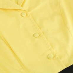 1950s Lapel Contrast Belted Dress -Women's Fashion Sales SCHL004157 Y 4 compressed