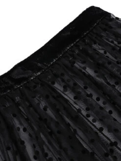 [Pre-Sale] Black 1950s Polka Dots Mesh Cover-Up Skirt -Women's Fashion Sales SCHL004161 4