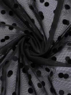 [Pre-Sale] Black 1950s Polka Dots Mesh Cover-Up Skirt -Women's Fashion Sales SCHL004161 6