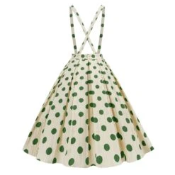 1950s Polka Dot Belt Suspender Swing Skirt -Women's Fashion Sales SCHL004162 G 3