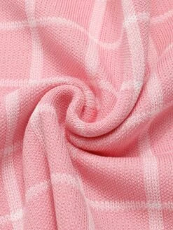 2PCS Pink & Whte 1950s Plaid Top & Pencil Skirt -Women's Fashion Sales SCHL004188 4