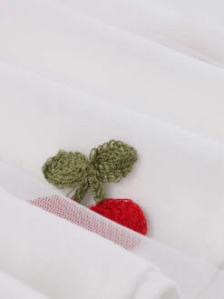 Vintage 1950s Mesh Red Cherry Skirt -Women's Fashion Sales SCHL004194 W 3