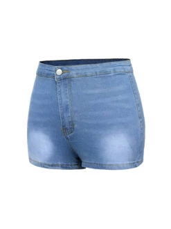 1960s Solid Colored Denim Shorts -Women's Fashion Sales SCHL004225 2