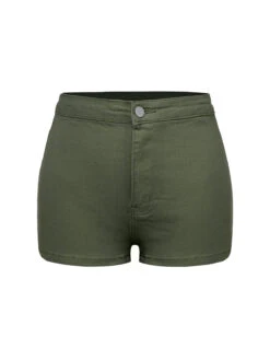 1960s Solid Colored Denim Shorts -Women's Fashion Sales SCHL004225 9