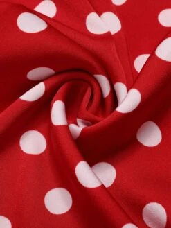 [Pre-Sale] Blue 1960s Polka Dots Spaghetti Straps Romper -Women's Fashion Sales SCHL004230 6