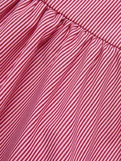 [Pre-Sale] Pink 1950s Pinstripes Tie Collar Dress -Women's Fashion Sales SCHL004234 5