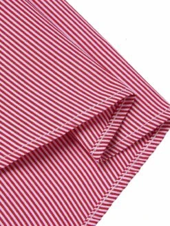 [Pre-Sale] Pink 1950s Pinstripes Tie Collar Dress -Women's Fashion Sales SCHL004234 6