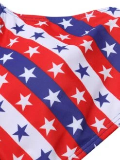 1960s Spaghetti Strap Independence Day Swimsuit 9 1960s Spaghetti Strap Independence Day Swimsuit -Women's Fashion Sales SCHL004256 4 compressed