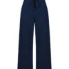 Dark Blue 1940s High Waist Bow Waist Pants