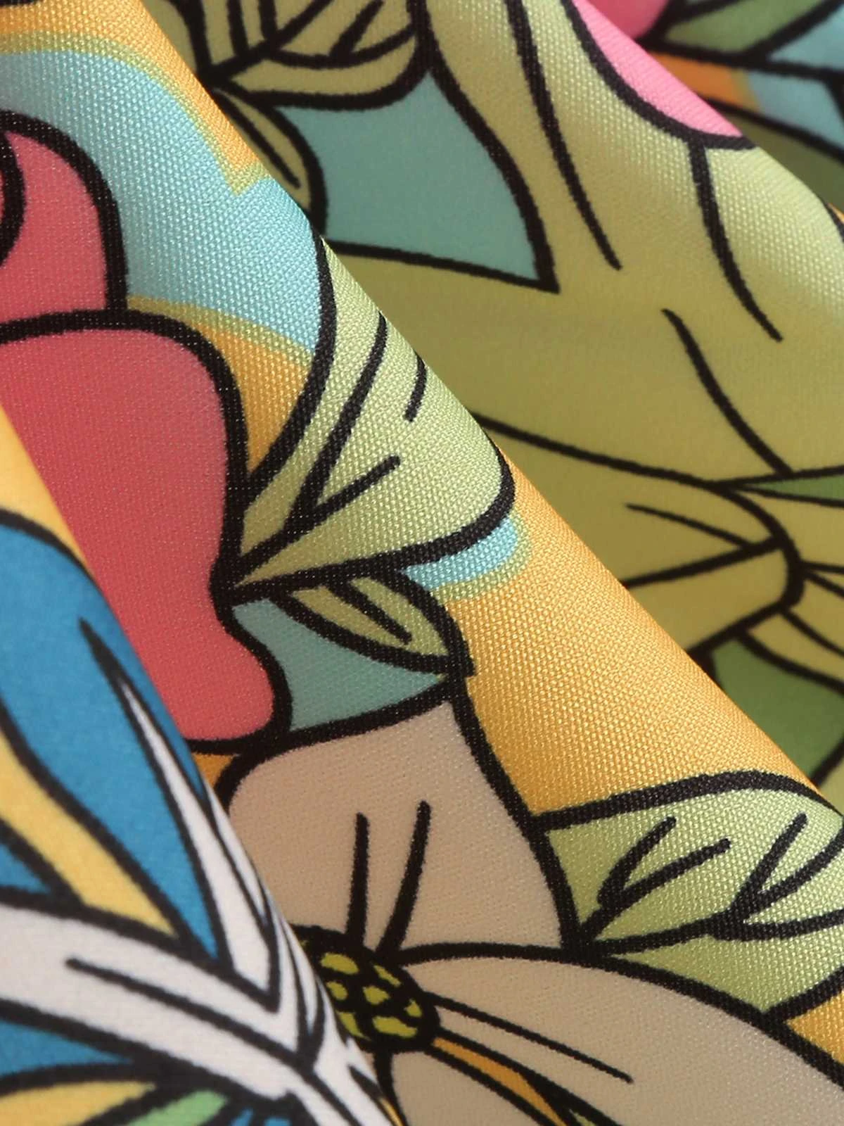 Retro 1950s Floral Print Bow Skirt 6 Retro 1950s Floral Print Bow Skirt - Image 4