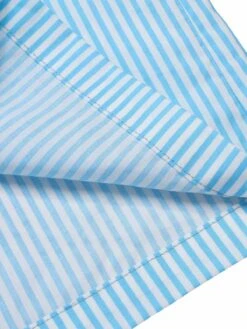 [Pre-Sale] Light Blue 1940s Stripe Wide Straps Romper -Women's Fashion Sales SCHL004439 6