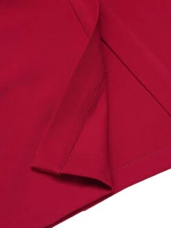 [Pre-Sale] Red 1940s Pleated Button Pencil Skirt -Women's Fashion Sales SCHL004541 5