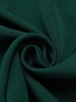 [Pre-Sale] Dark Green 1940s Solid Button Shorts -Women's Fashion Sales SCHL004543 6