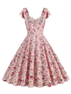 1950s Ditsy Floral Tie Swing Dress 8 1950s Ditsy Floral Tie Swing Dress -Women's Fashion Sales SCHL004551 3