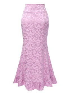 Vintage 1930s Punk Lace-Up Mermaid Skirt -Women's Fashion Sales SCHL004609 8