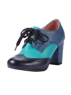 Retro High Heels Saddle Shoes -Women's Fashion Sales SCN001784 2