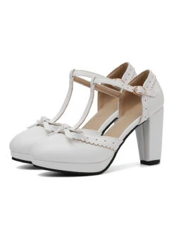 Retro Bow T-Strap High Heels Shoes -Women's Fashion Sales SCN002025 W 11 1f7f4a66 4a84 4a4e 845a 4b692a153cf9