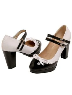 Retro Mary Jane High Heels Shoes 28 Retro Mary Jane High Heels Shoes -Women's Fashion Sales SCN002030 B 2