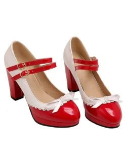 Retro Mary Jane High Heels Shoes 37 Retro Mary Jane High Heels Shoes -Women's Fashion Sales SCN002030 R 2