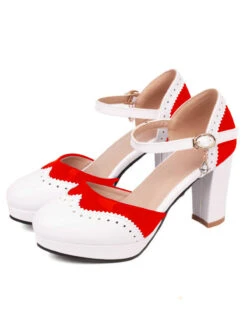 Mary Jane Patchwork High Heels Shoes -Women's Fashion Sales SCN002439 R d7ce3f5f 1708 4dd7 9cbd 2985735aef0c