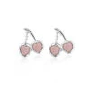 Retro Cherry Pink Trim Alloy Earrings -Women's Fashion Sales SCQ000959 PP