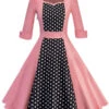 1950s Polka Dot Patchwork Dress -Women's Fashion Sales SCV000182 PP 1 b3b6fc1a f307 467e 9d1d 3b2c64f1f065