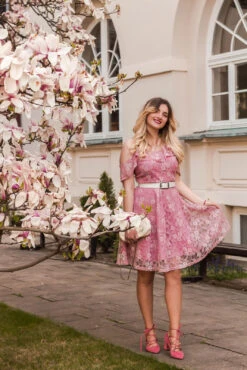 1950s Lace Cold Shoulder Ruffle Dress 30 1950s Lace Cold Shoulder Ruffle Dress -Women's Fashion Sales SCV000818 PP M 11