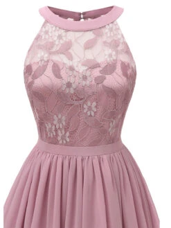 Pink 1950s Floral Lace Swing Dress -Women's Fashion Sales SCV000819 PP 4