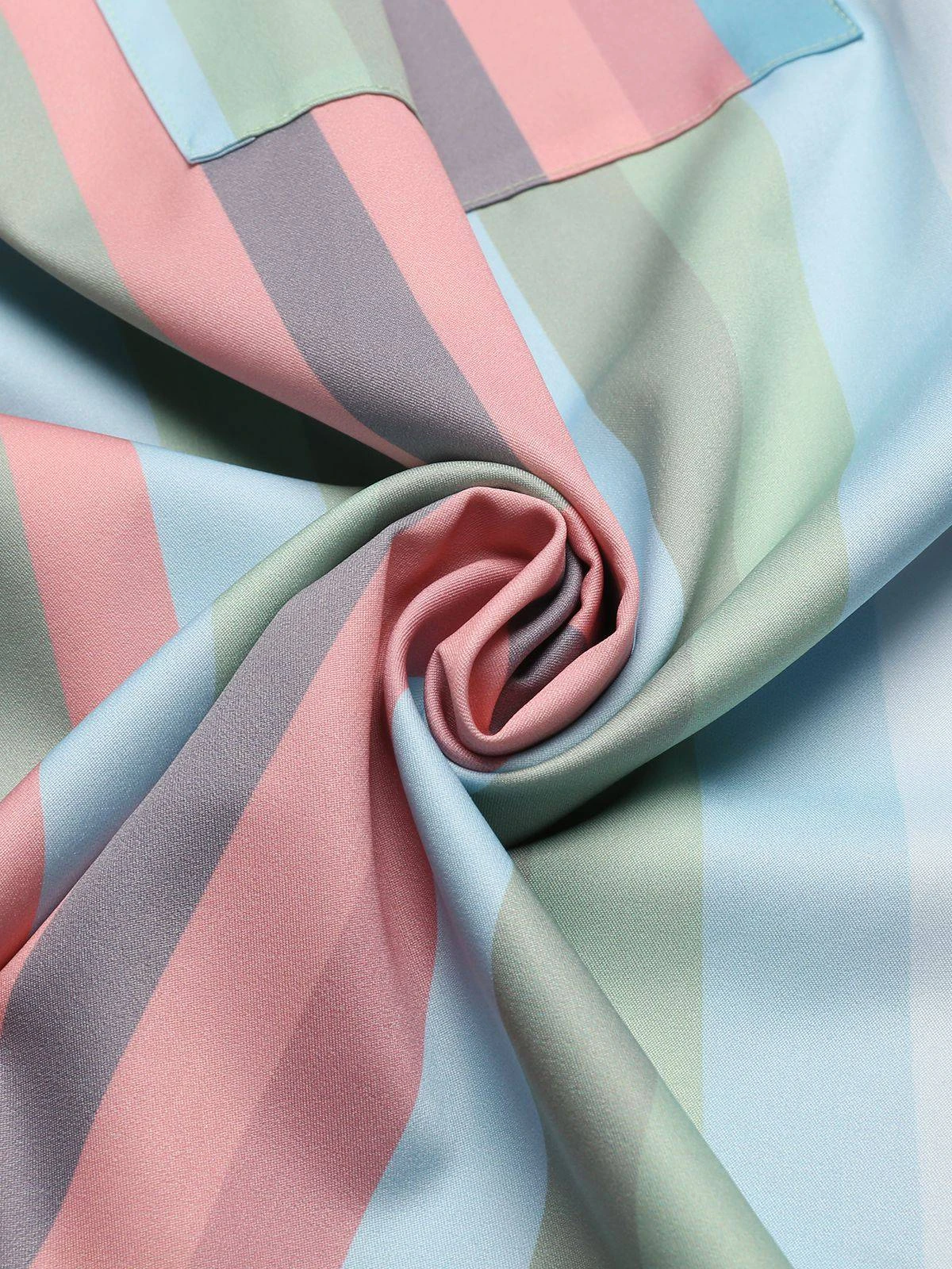 Rainbow 1950s Stripe Pocket Swing Dress 11 Rainbow 1950s Stripe Pocket Swing Dress - Image 9