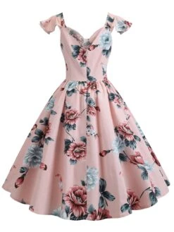 1950s Floral Flare Sleeve Swing Dress 29 1950s Floral Flare Sleeve Swing Dress -Women's Fashion Sales SCV005177 PAT2 3 ed721470 5772 4766 a272 9a3b7f27cdbb