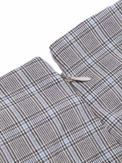 Gray 1950s Plaids Suspender Pants -Women's Fashion Sales SCV010980 8 compressed