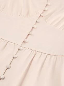 1940s Solid Silk Buttoned Tea Dress 17 1940s Solid Silk Buttoned Tea Dress -Women's Fashion Sales SCV012767 7