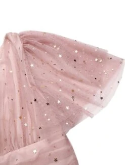 Pink 1950s Star Sequin Lace Swing Dress -Women's Fashion Sales SCV017382 6