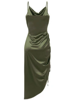 1960s Drawstring Spaghetti Strap Pencil Dress -Women's Fashion Sales SCV020944 DG2