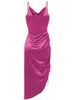 1960s Drawstring Spaghetti Strap Pencil Dress -Women's Fashion Sales SCV020944 RR2