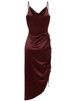 1960s Drawstring Spaghetti Strap Pencil Dress -Women's Fashion Sales SCV020944 WR2