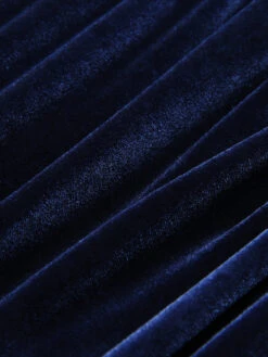 Blue 1960s 3D Butterfly Velvet Pencil Dress -Women's Fashion Sales SCV021075 5