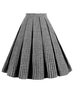 Green Retro Plaid Swing Panel Skirt -Women's Fashion Sales SCV021350 B 2 c0c3df7f 72a3 4d71 a530 2e52f52255e8