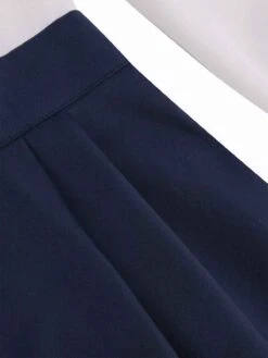 Blue & White 1950s Solid Patchwork Dress -Women's Fashion Sales SCV021364 NB 6 compressed