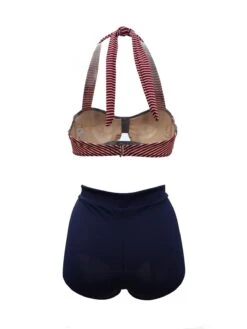 Stripe Patchwork Bow Halter Bikini -Women's Fashion Sales SCX000101 YDL1 3