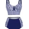 [Pre-Sale] Plaid Spaghetti Strap Patchwork Bikini -Women's Fashion Sales SCX000824 BL 703c4ba1 5b1f 48c9 b11b 966463b379bf