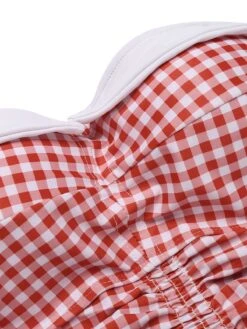 [Pre-Sale] Checked 1950s Halter Bowknot One-piece Swimsuit -Women's Fashion Sales SCX000948 4 1a20293c d15e 4196 821c 65224daa404a