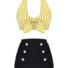 [Pre-Sale] Yellow 1950s Retro Halter Stripes Bikini Set -Women's Fashion Sales SCX001090 1 e10ebe18 dc7c 4848 b321 10306905e15f 1
