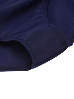 Navy Blue 1930s Halter One-piece Swimsuit -Women's Fashion Sales SCX001168 NB 7