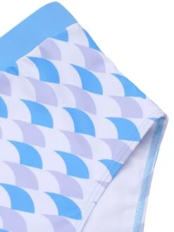 Blue 1940s Hole Collar Halter Swimsuit 14 Blue 1940s Hole Collar Halter Swimsuit -Women's Fashion Sales SCX001568 5