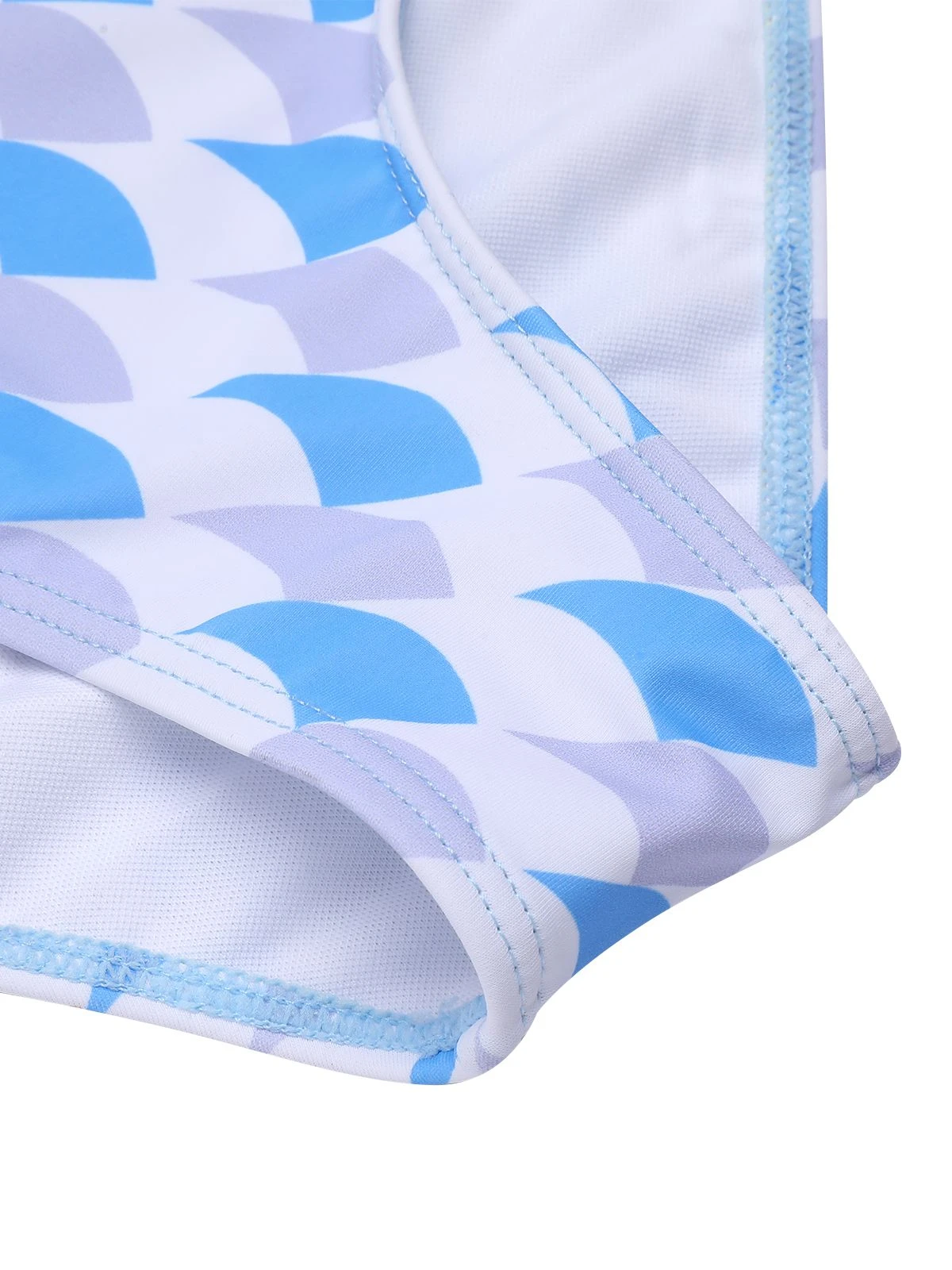 Blue 1940s Hole Collar Halter Swimsuit 9 Blue 1940s Hole Collar Halter Swimsuit - Image 7